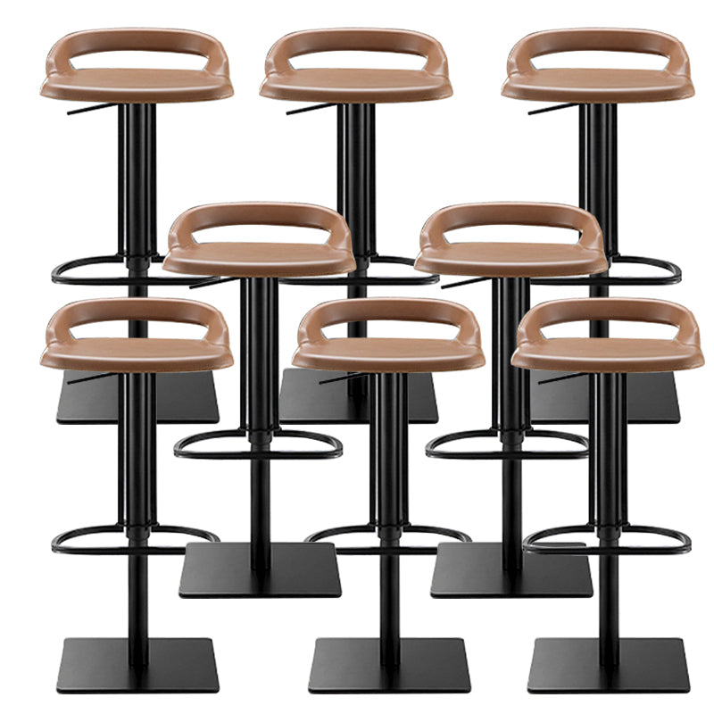 Industrial Leather Bar Stool Backrest Adjustable Counter Stool for Bristol