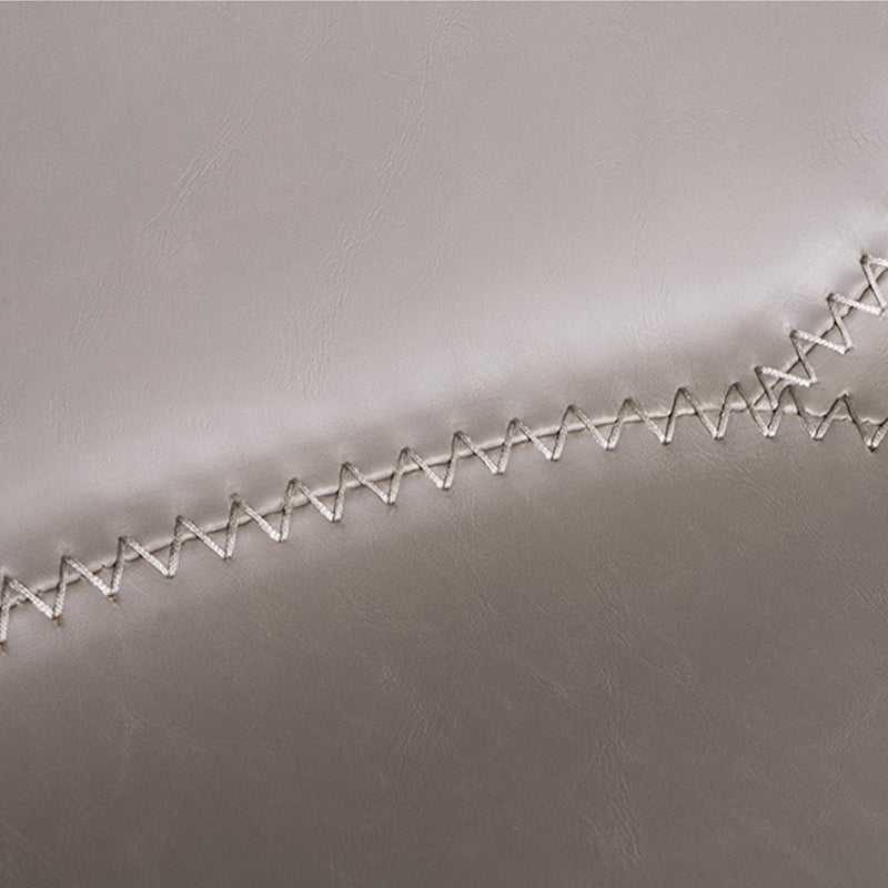 Modern Leather Bar Stool Low Back Footrest Counter Stool for Bristol