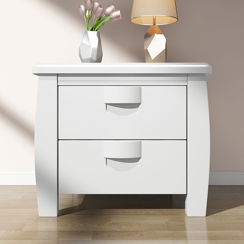 Solid Wood Accent Table Nightstand Modern Bedside Cabinet for Bedroom