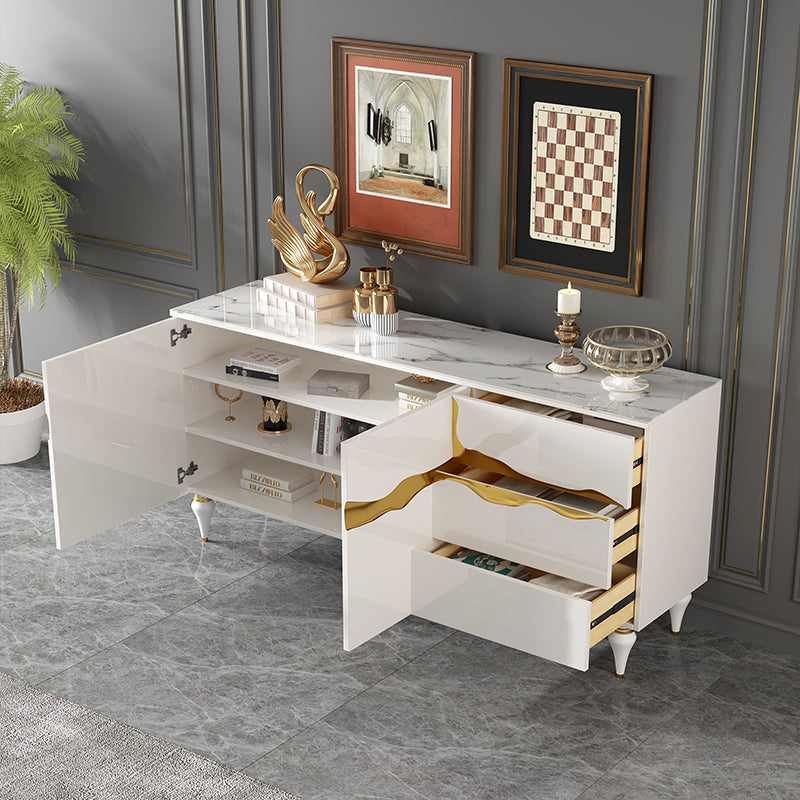 13.65-inch Width Classic Glam Storage Chest Stone Storage Chest Dresser