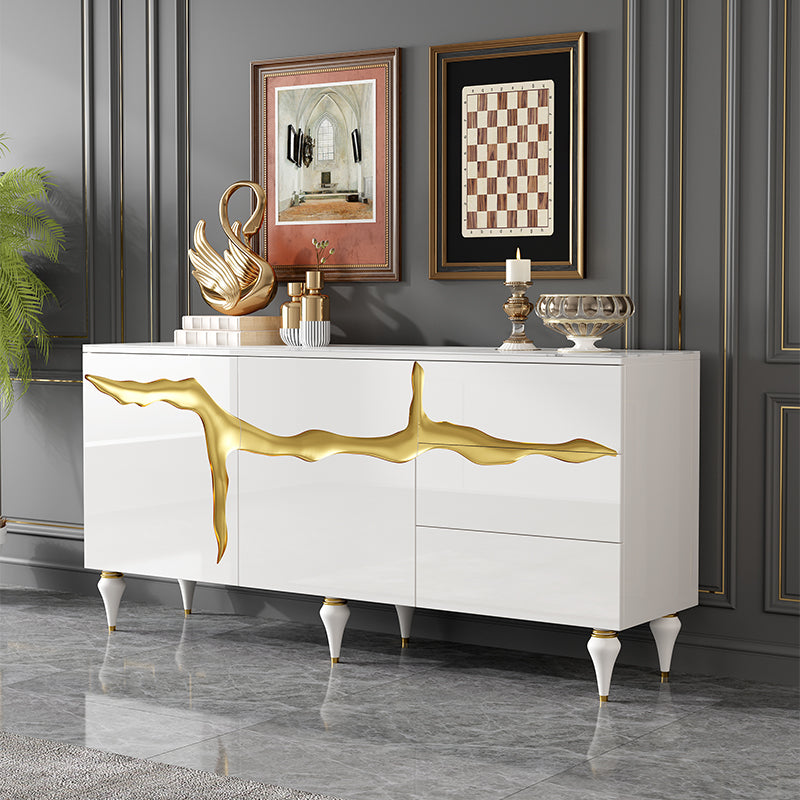 13.65-inch Width Classic Glam Storage Chest Stone Storage Chest Dresser