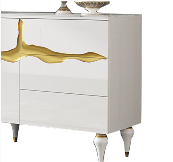 13.65-inch Width Classic Glam Storage Chest Stone Storage Chest Dresser