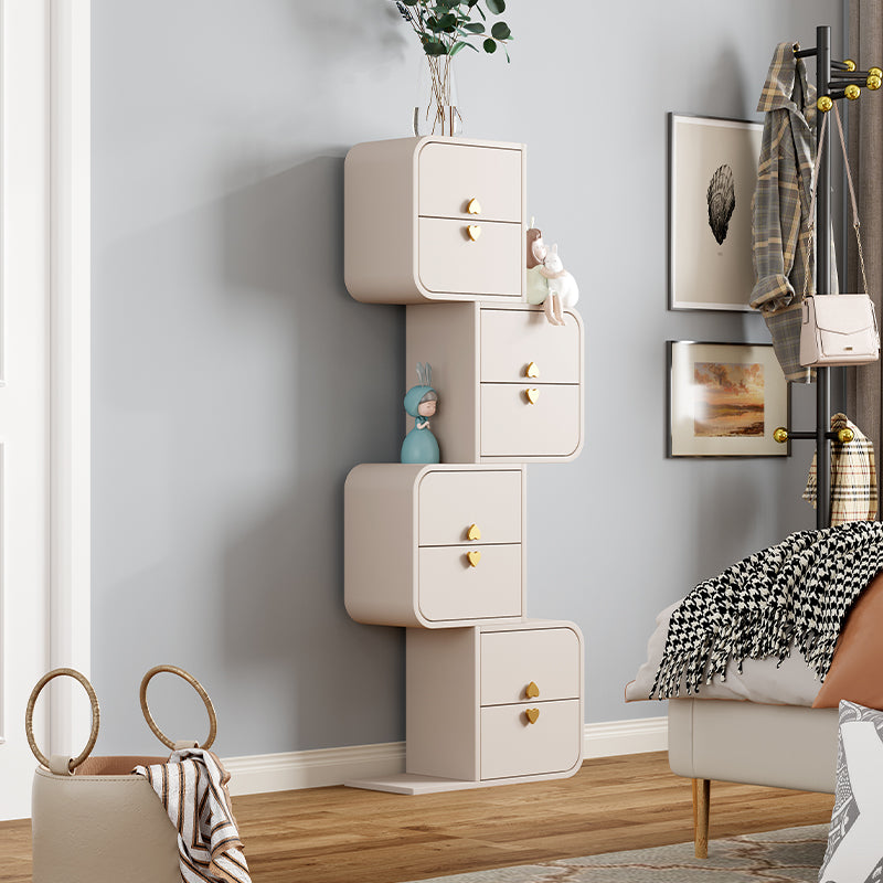 15.6-inch Width Storage Chest Contemporary Dresser with 4/8 Drawers