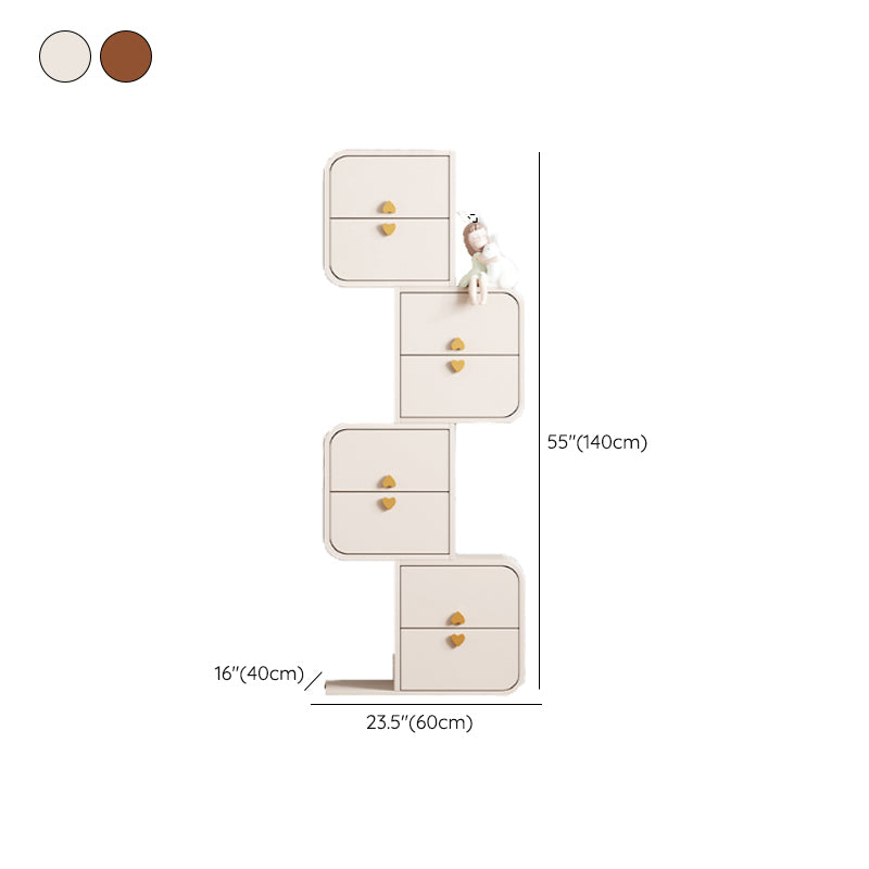 15.6-inch Width Storage Chest Contemporary Dresser with 4/8 Drawers