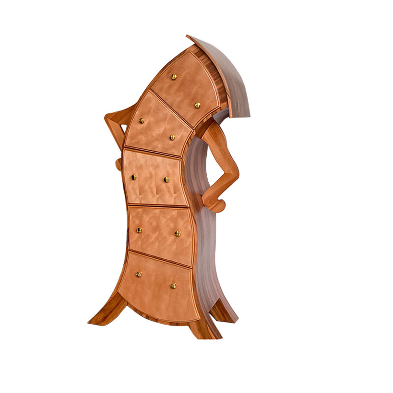 13.65-inch Width Storage Chest Contemporary Dresser with 5 Drawers