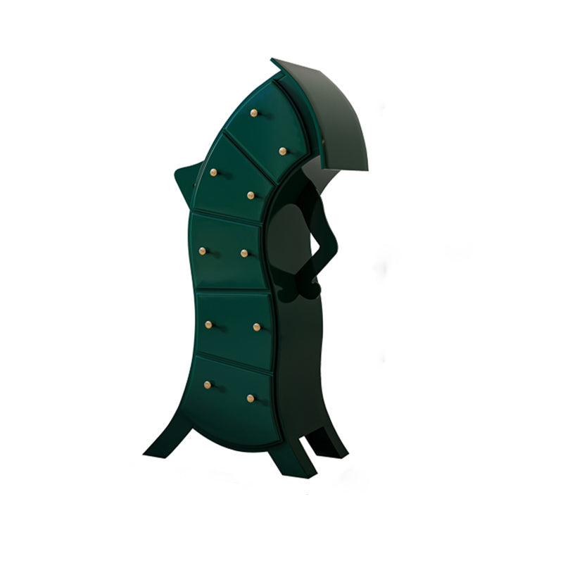 13.65-inch Width Storage Chest Contemporary Dresser with 5 Drawers