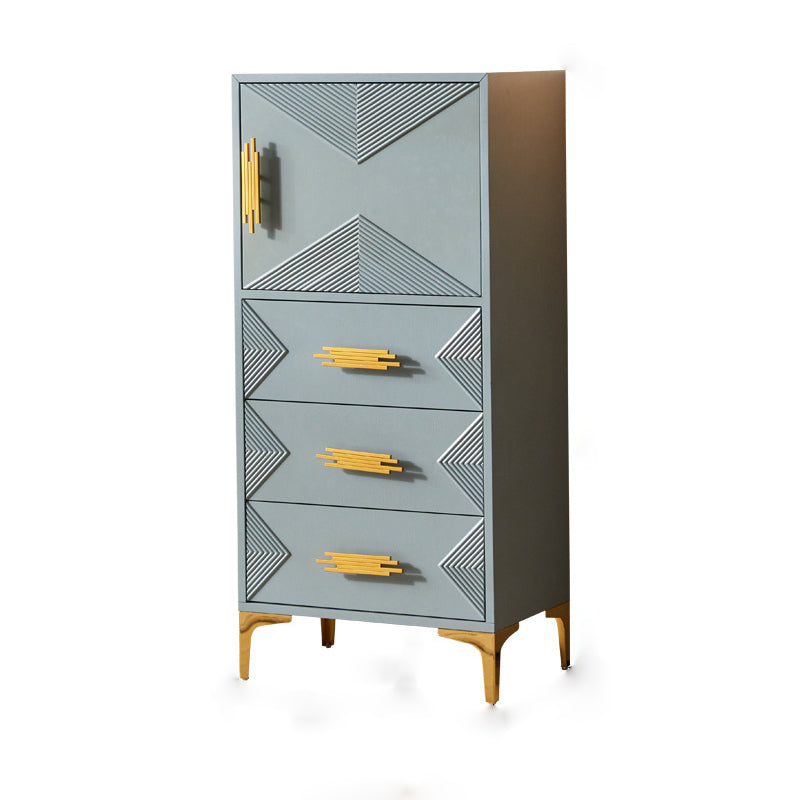 Contemporary Glam Chest Dresser Wooden Storage Chest with Drawers