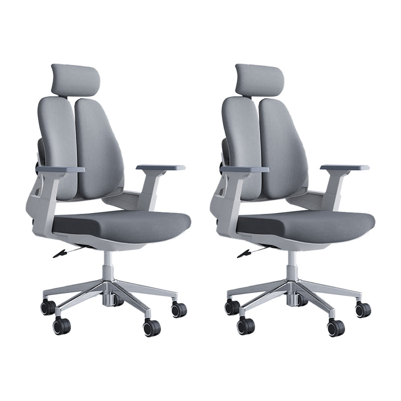 Modern Fixed Arms Desk Chair Headrest Included Task Chair for Office