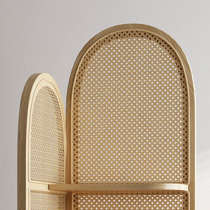 Contemporary Wooden Bookshelf Corner 4 Shelves Closed Back Bookcase