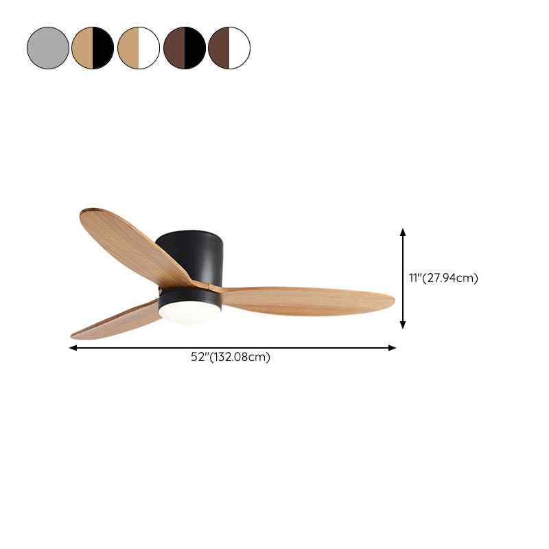 Contemporary Ceiling Fan Light Fixture Minimalist Ceiling Flush Mount for Bedroom