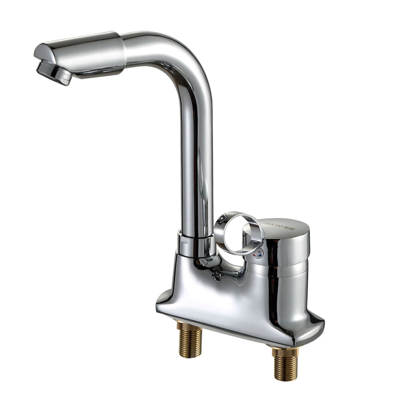 Modern Kitchen Sink Faucet Brass Lever Handles and Supply Lines Bar Prep Kitchen Faucet