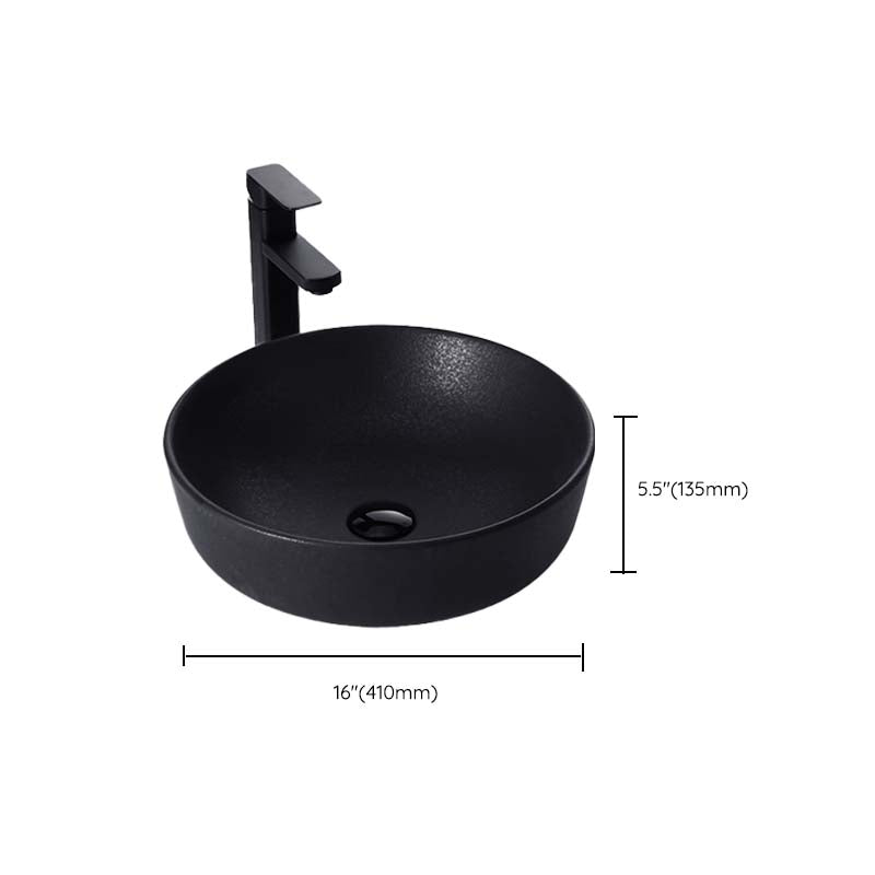 Black Trough Bathroom Sink Round Porcelain Trough Bathroom Sink