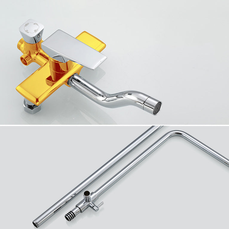 Shower Trim Round Rain Massage Jet Handheld Shower Head System