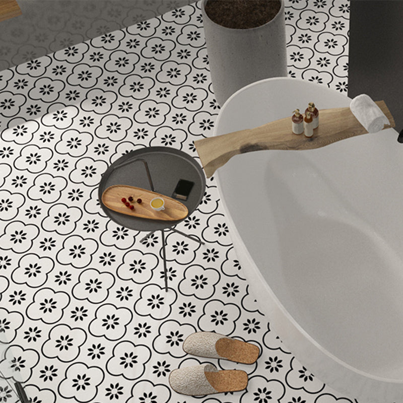 Modern PVC Flooring Peel and Stick Geometric Printed Vinyl Plank Flooring