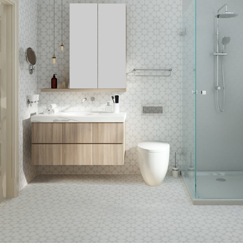 Modern PVC Flooring Peel and Stick Geometric Printed Vinyl Plank Flooring