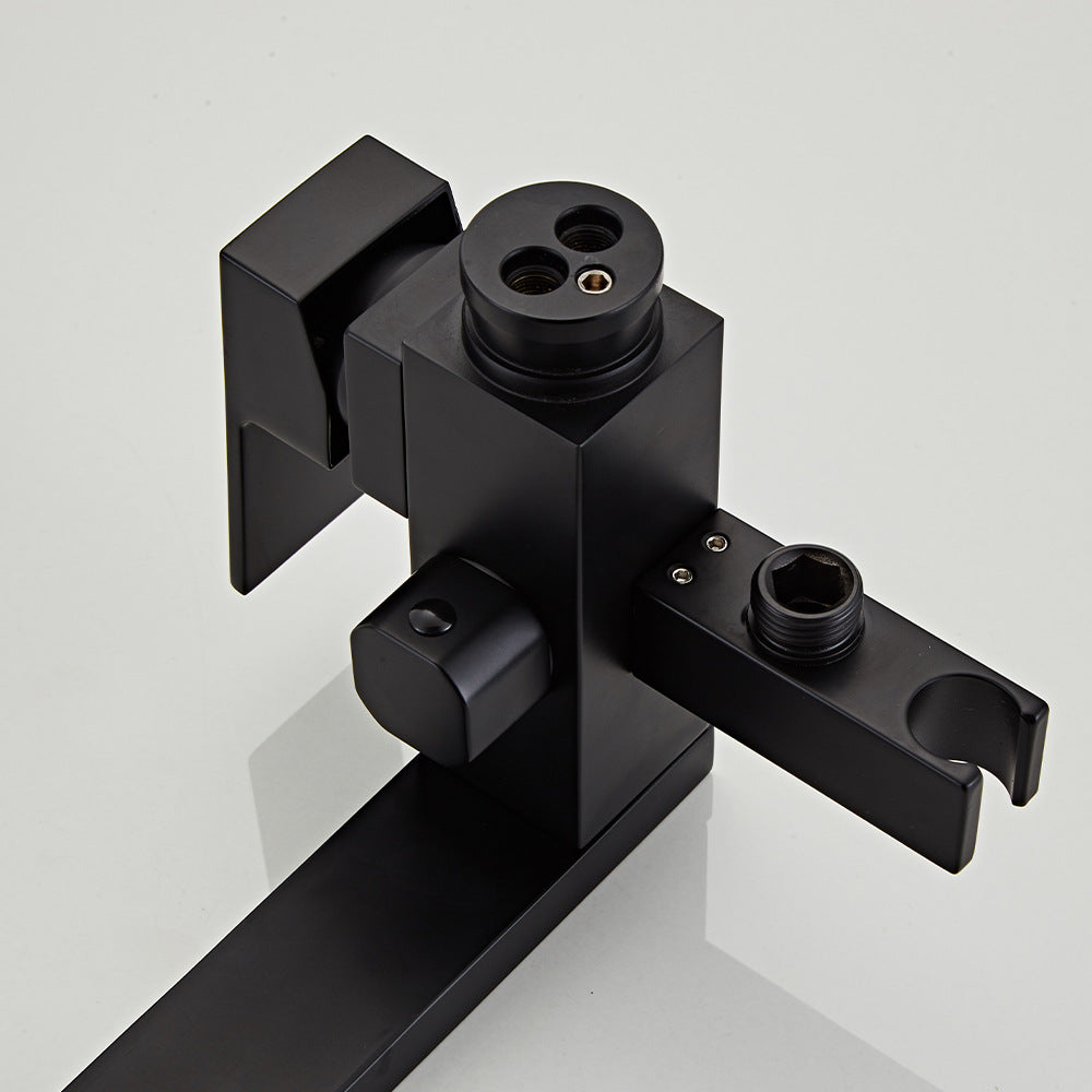 Floor Mounted Waterfall Freestanding Tub Filler Single Handle Freestanding Tub Filler Trim