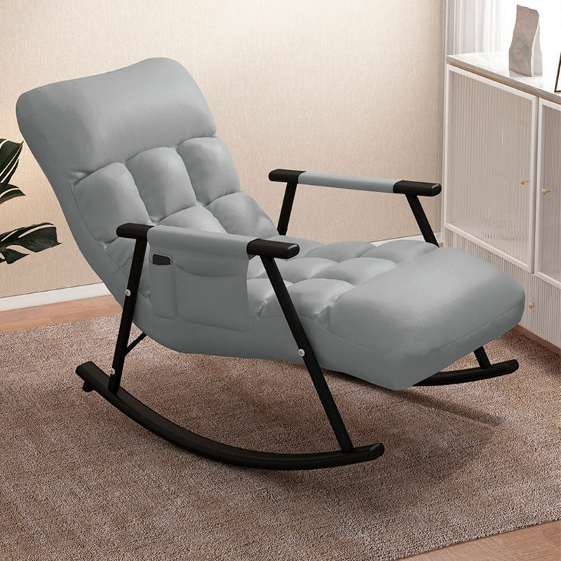 Contemporary Style Sofa Rocking Chair Single Indoor Rocking Chair with Cushion