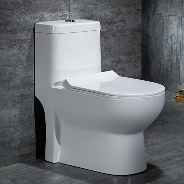 Traditional 1-Piece Toilet Floor Mounted White Urine Toilet for Bathroom