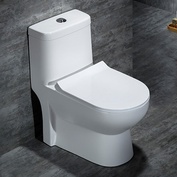 Traditional 1-Piece Toilet Floor Mounted White Urine Toilet for Bathroom