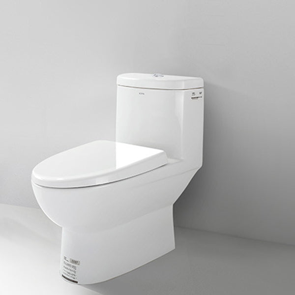 Traditional 1-Piece Toilet White Urine Toilet with Slow Close Seat for Bathroom