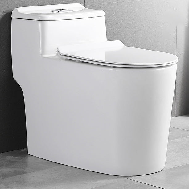 Traditional 1-Piece Toilet Bowl White Urine Toilet with Seat for Bathroom