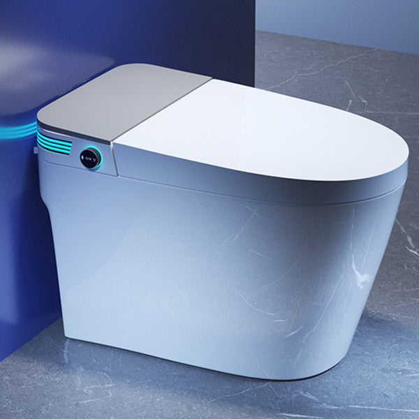 Contemporary One Piece Toilet Concealed Tank Toilet Bowl with Seat for Washroom
