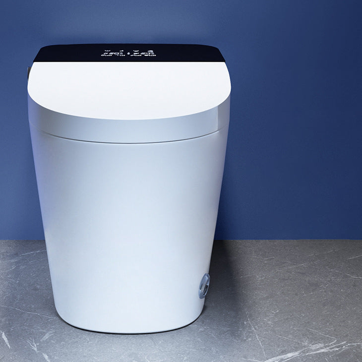 Contemporary One Piece Toilet Concealed Tank Toilet Bowl with Seat for Washroom