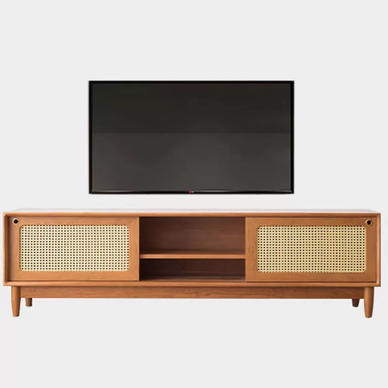 Solid Wood TV Media Stand Scandinavian TV Console for Living Room