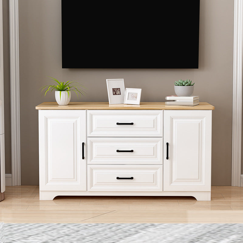 Contemporary TV Media Console Wooden TV Media Stand for Living Room