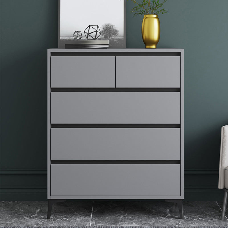 Engineered Wood Bedroom Storage Chest Contemporary Chest with Drawers