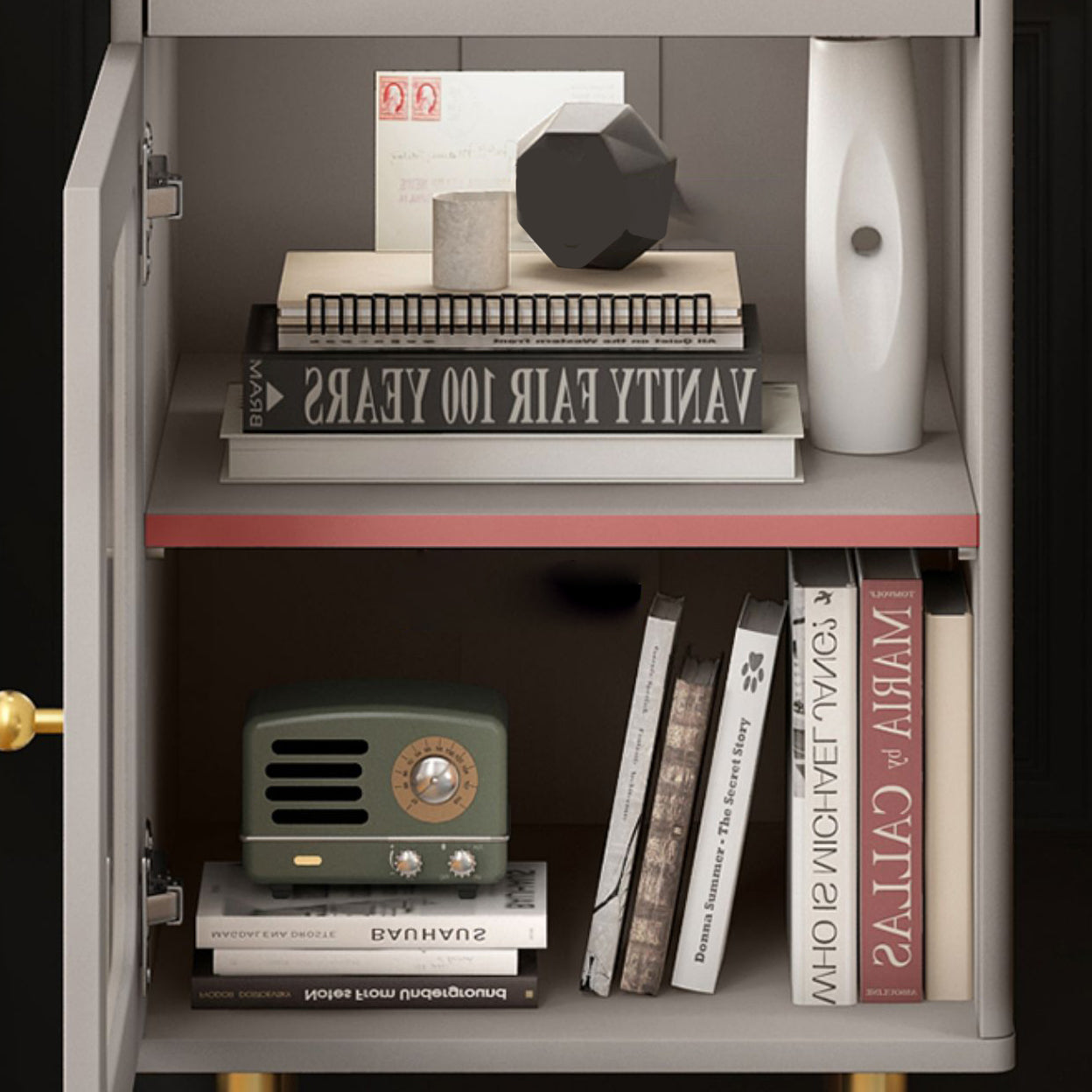 Glam Combo Dresser Stone Vertical Storage Chest Dresser for Bedroom