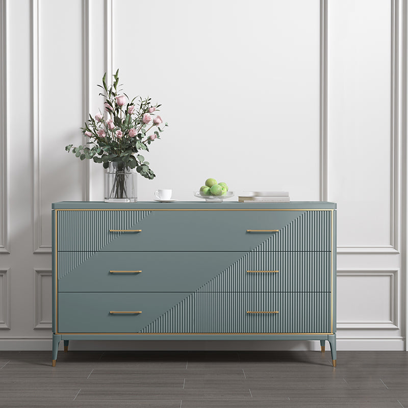Wooden Storage Chest Dresser Contemporary Glam Dresser with Drawers