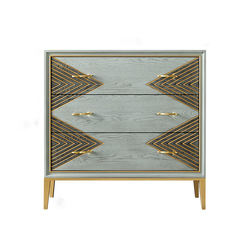 Wooden Storage Chest Dresser Contemporary Glam Dresser for Home