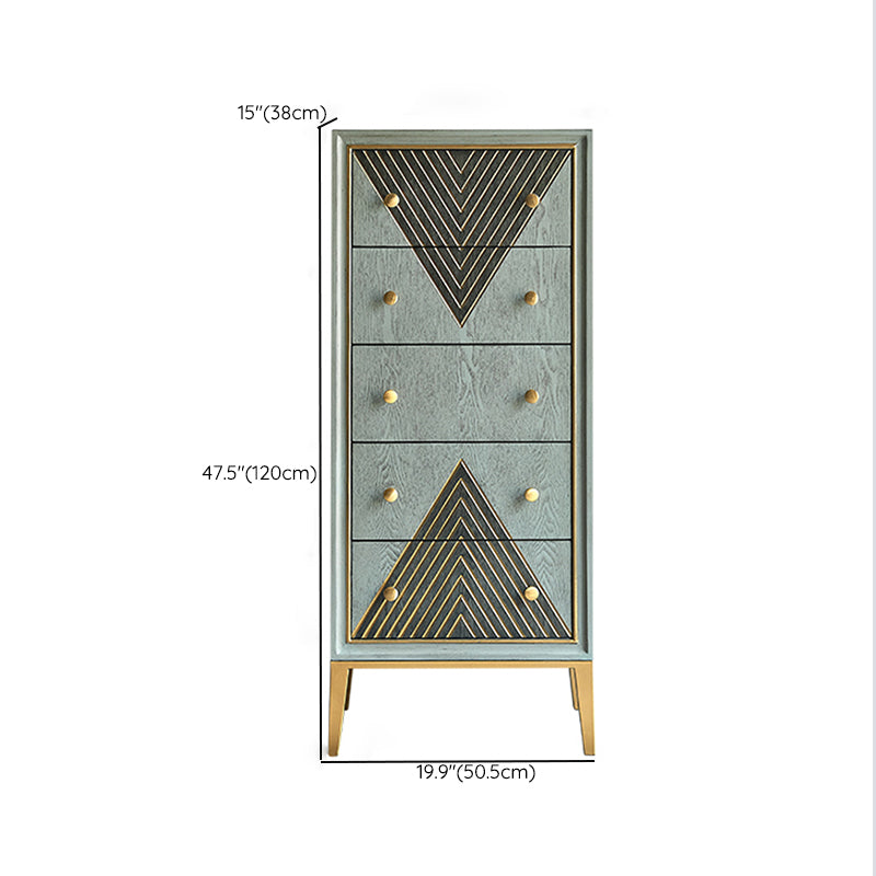 Wooden Storage Chest Dresser Contemporary Glam Dresser for Home