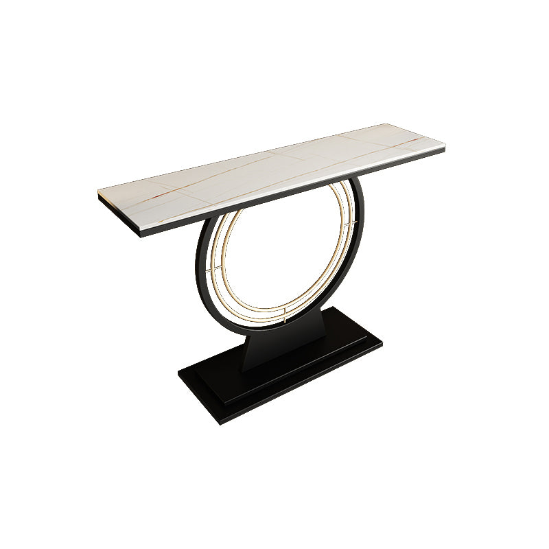 Modern Rectangle Console Table Antique Finish Console Sofa Table