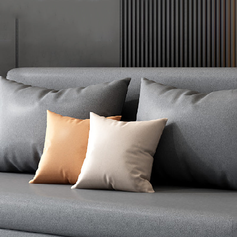 Glam Pillow Included Sofa Futon Grey Cushion Back Futon Sofa Bed