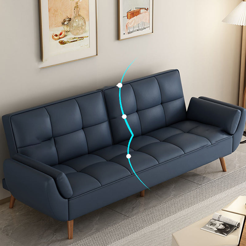 31" Wide Glam Futon Sofa Bed Cushion Back Folding Futon Sleeper Sofa