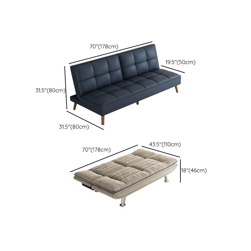 31" Wide Glam Futon Sofa Bed Cushion Back Folding Futon Sleeper Sofa