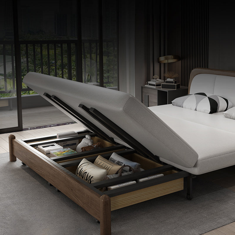 Pillow Included Sofa Futon Armless Futon Sofa Bed with Storage