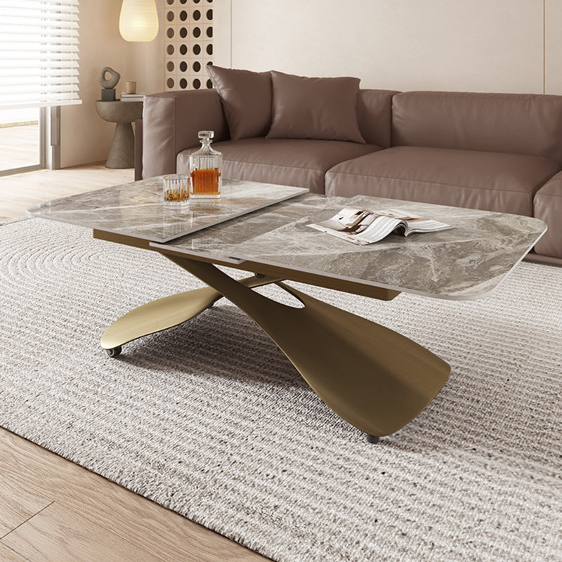 No Distressing Slate Coffee Table Rectangle Cocktail Table for Bedroom
