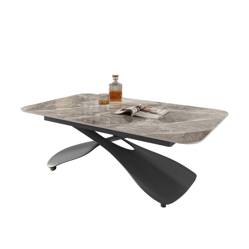 No Distressing Slate Coffee Table Rectangle Cocktail Table for Bedroom