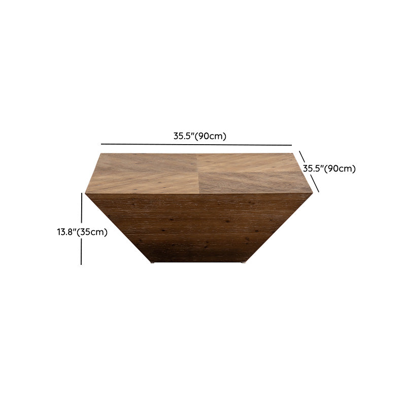 Solid Wood Coffee Table Block Natural Color Coffee Table for Living Room