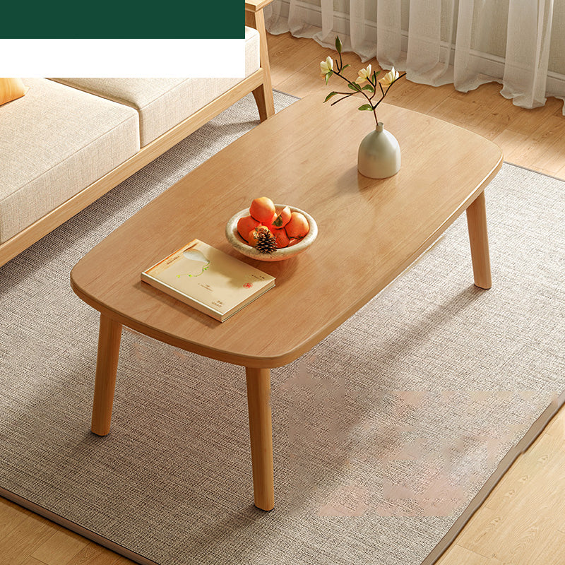 17"H Contemporary Side Table Solid Wooden Oak Accent Side Table