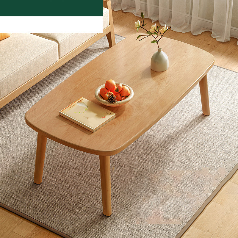 17"H Contemporary Side Table Solid Wooden Oak Accent Side Table