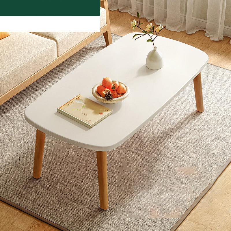 17"H Contemporary Side Table Solid Wooden Oak Accent Side Table