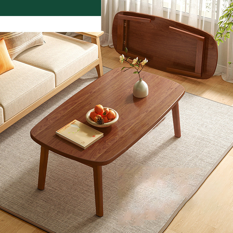 17"H Contemporary Side Table Solid Wooden Oak Accent Side Table