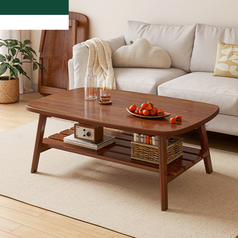 17"H Contemporary Side Table Solid Wooden Oak Accent Side Table