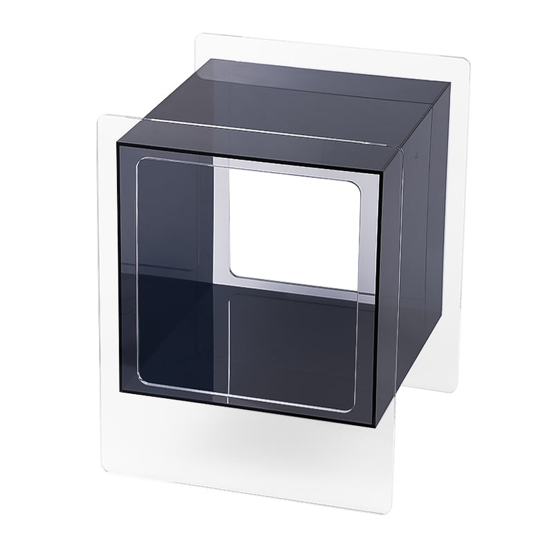 Modern Square End Table Double Tier Corner Table with Storage