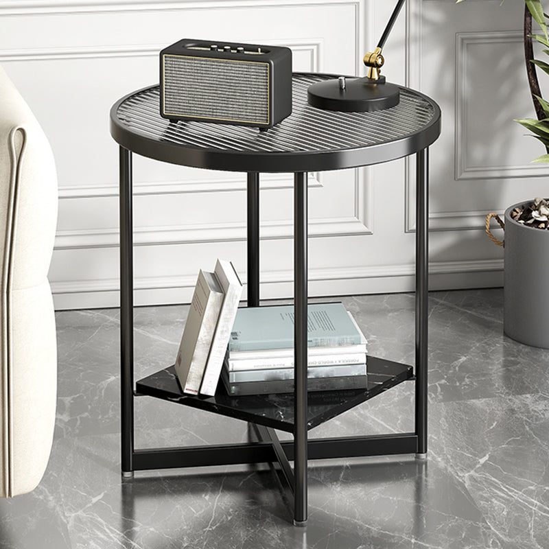 Contemporary Side Table Metal Accent Side Table for Living Room