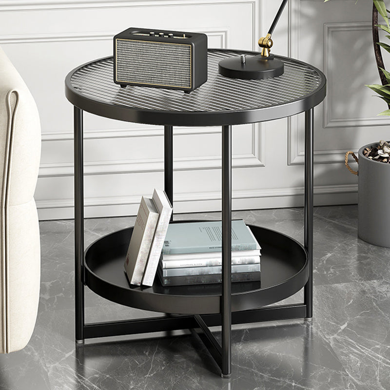 Contemporary Side Table Metal Accent Side Table for Living Room